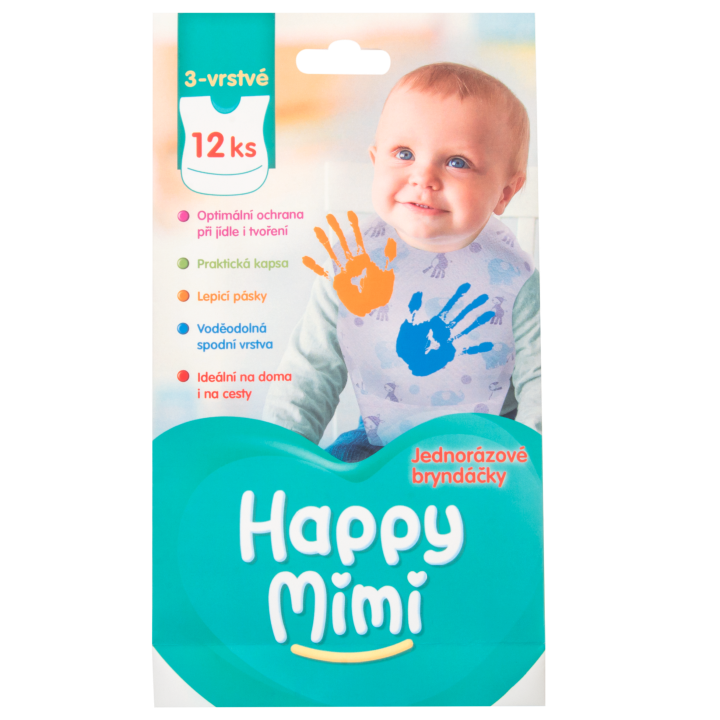E-shop Happy Mimi Jednorázové bryndáčky 12ks