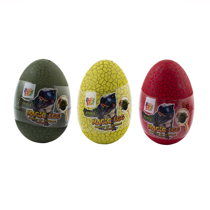 E-shop Dino Magic Egg - kouzelné vejce s 3D překvapením a cukrovinkou 10g, 1ks mix barevných variant