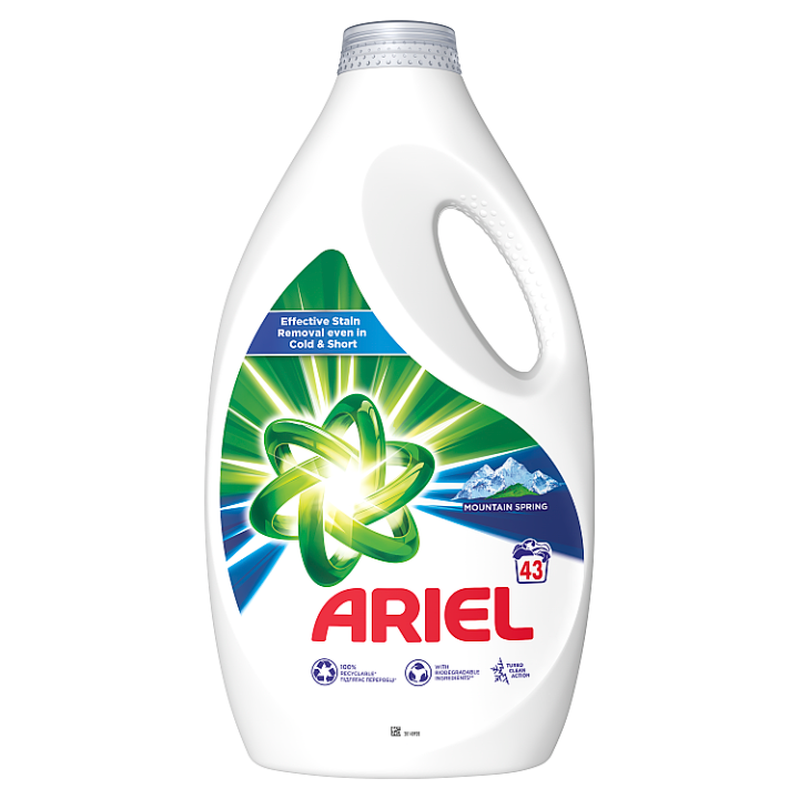 E-shop Ariel Tekutý Prací Prostředek, 43 Praní, Mountain Spring Clean & Fresh