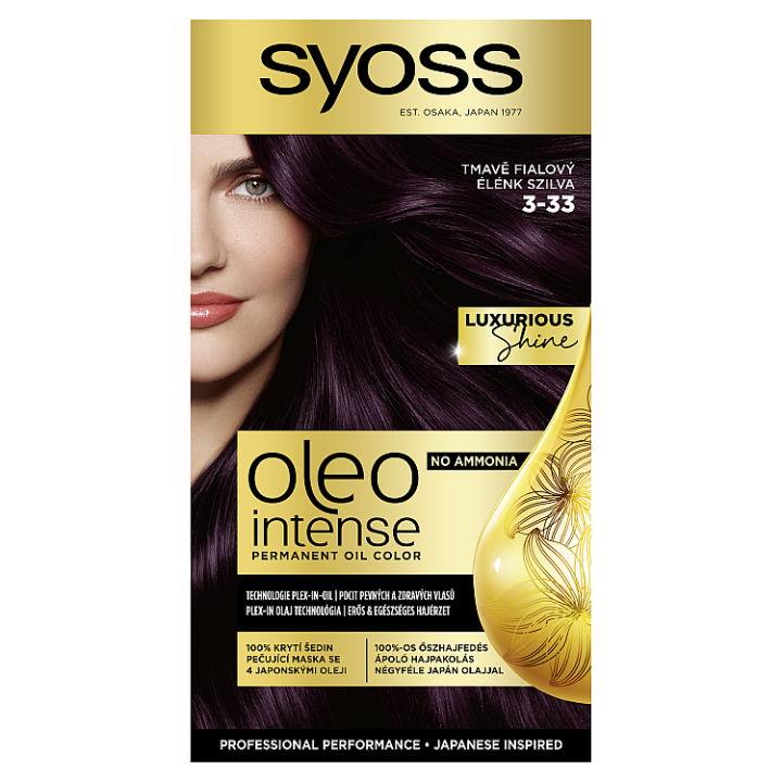 E-shop Syoss Oleo Intense barva na vlasy Tmavě fialový 3-33
