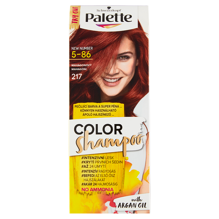 E-shop Schwarzkopf Palette Color Shampoo barva na vlasy Mahagonový 5-86 (217)