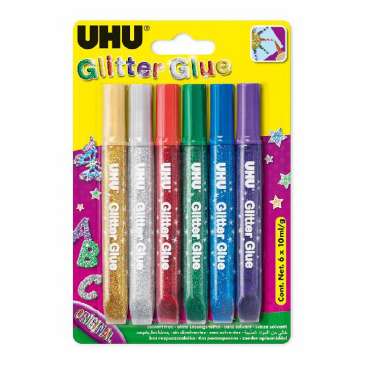UHU Glitter Glue Original (6ks/bli)