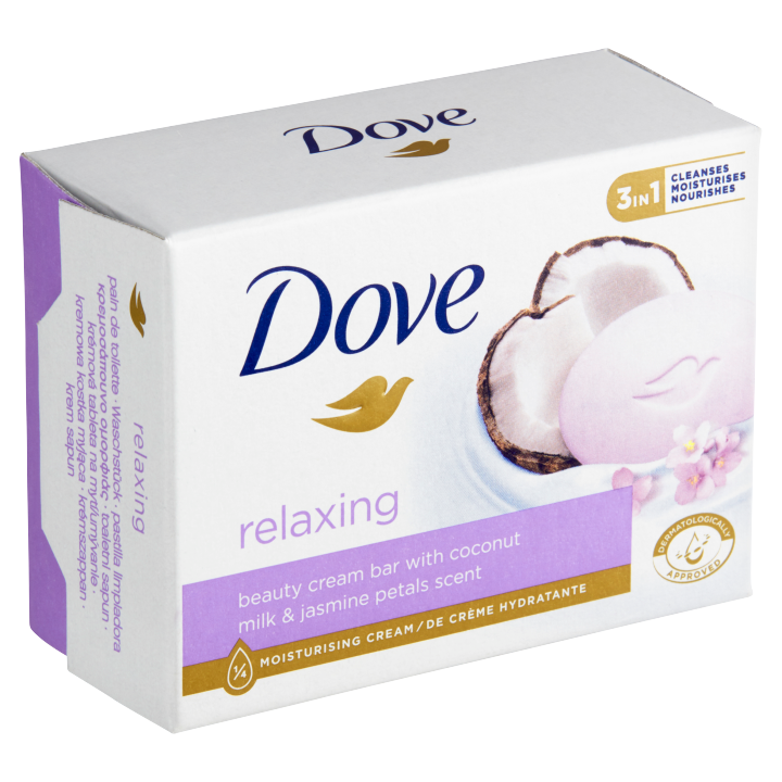 E-shop Dove Relaxing Kokosové mléko a jasmín Krémová tableta 90g