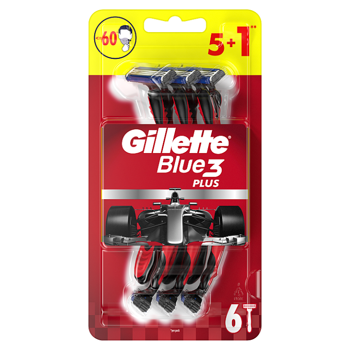 E-shop Gillette Blue3 Nitro Pánské Pohotové Holítko, 5+1 ks