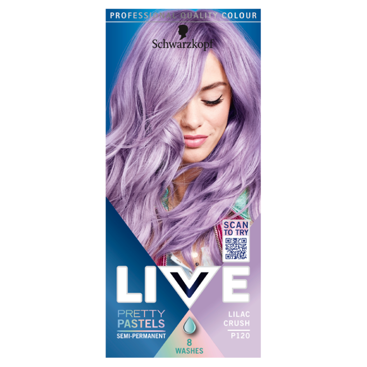 E-shop Schwarzkopf Live Pretty Pastels barva na vlasy Pastelová fialová P120
