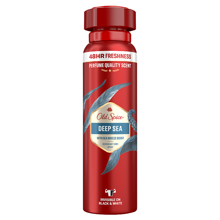E-shop Old Spice Deep Sea Deodorant Ve Spreji Pro Muže 150ml, 48h Svěžest, Bez Obsahu Hliníku