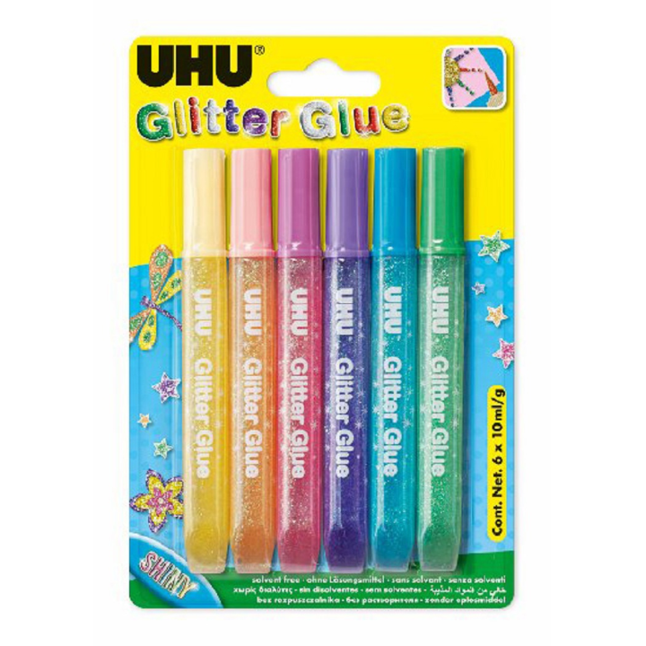 UHU Glitter Glue Shiny (6ks/bli)