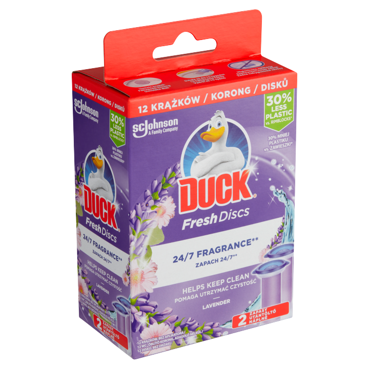 E-shop Duck Fresh Discs Levandule čistič WC náplň 2 x 36ml (72ml)