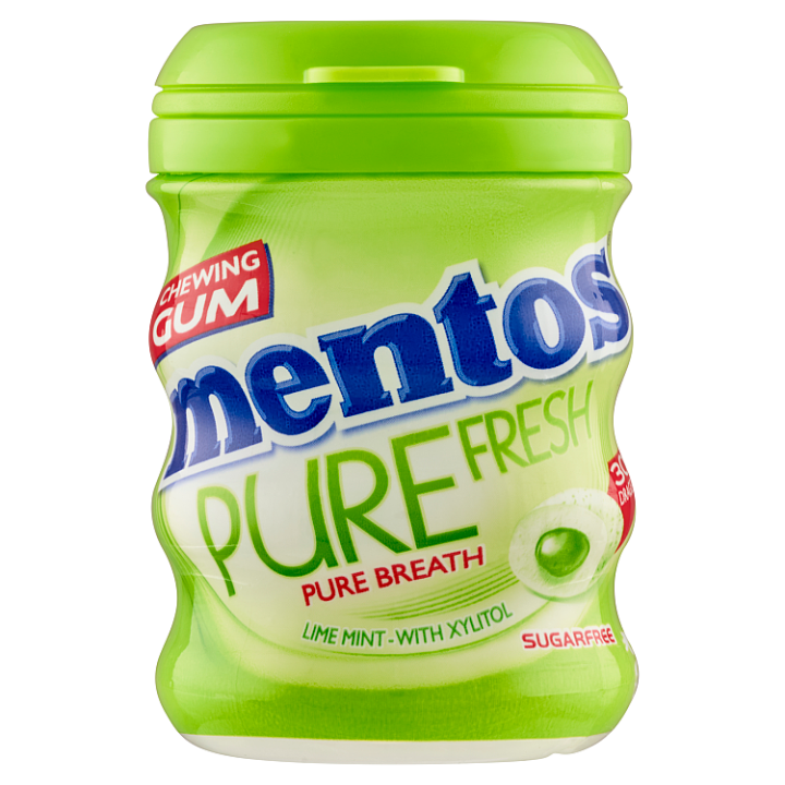 E-shop Mentos Pure Fresh Lime Mint žvýkačka 30 ks 60g