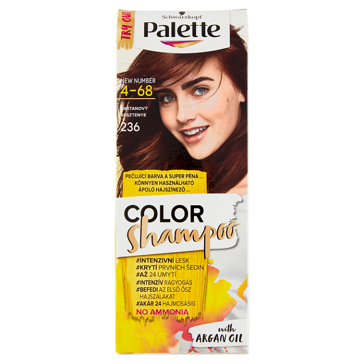 E-shop Schwarzkopf Palette Color Shampoo barva na vlasy Kaštanový 4-68 (236)