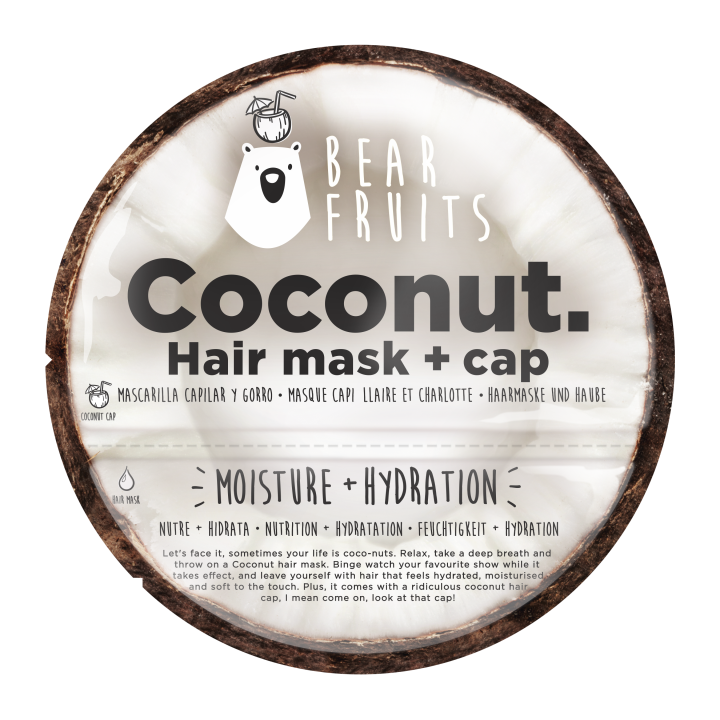E-shop Bear Fruits hloubkově vyživující maska na vlasy Kokos