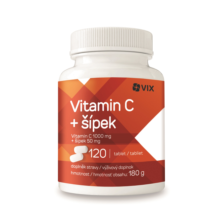 VIX Vitamin C + šípek 120 tablet