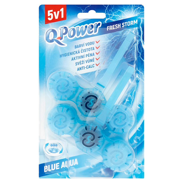 E-shop Q-Power Tuhý WC závěs Blue Aqua Fresh Storm 2 ks