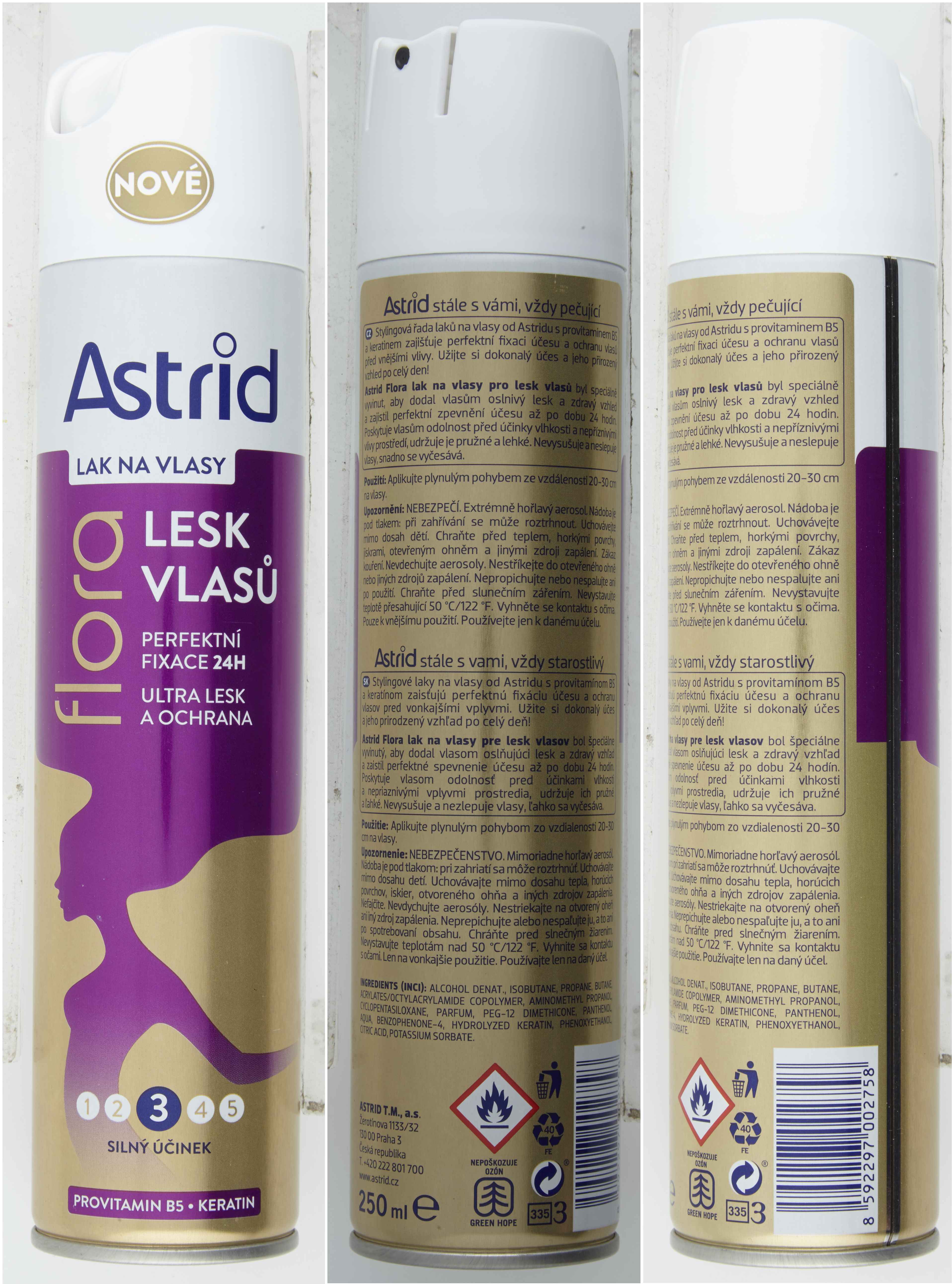 Teta Drogerie - Flora Lak Na Vlasy Lesk Vlasů 250ml