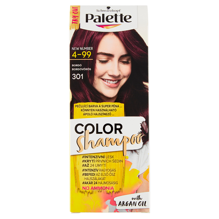 E-shop Schwarzkopf Palette Color Shampoo barva na vlasy Bordó 4-99 (301)