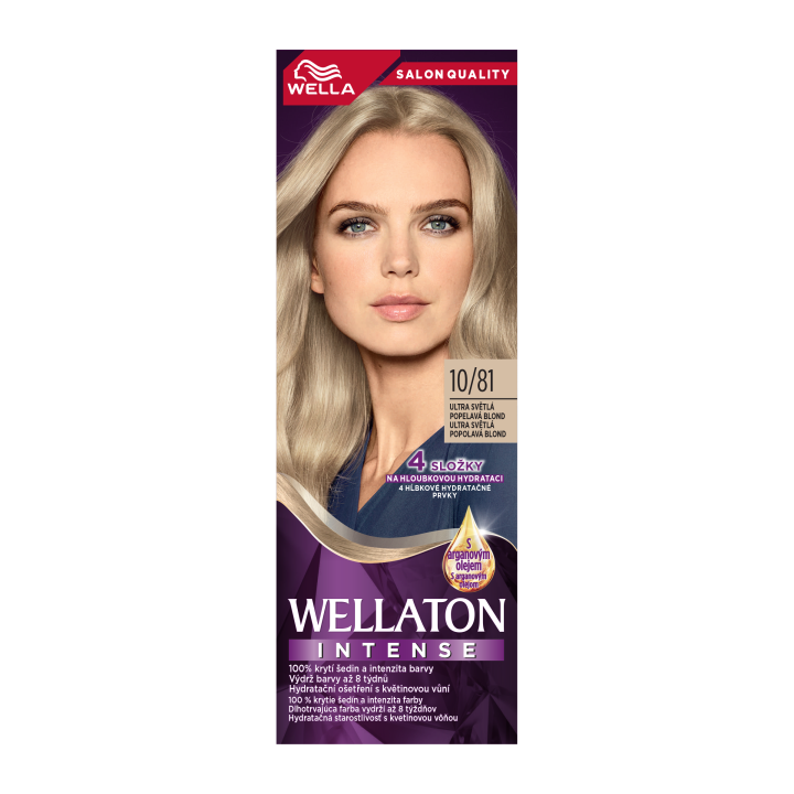 E-shop Wella Wellaton Intense permanentní barva na vlasy 10/81 Ultra světlá popelavá blond