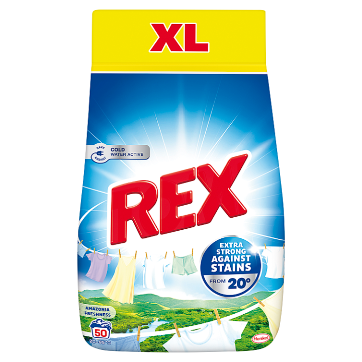 E-shop REX prací prášek Amazonia Freshness 50 praní, 2,75kg