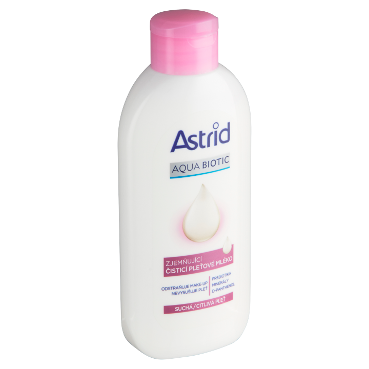 E-shop Astrid Aqua Biotic zjemňující čisticí pleťové mléko 200ml