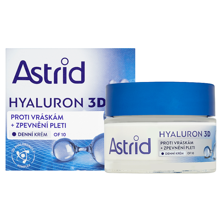 E-shop Astrid Hyaluron 3D denní krém proti vráskám + zpevnění pleti OF 10 50ml