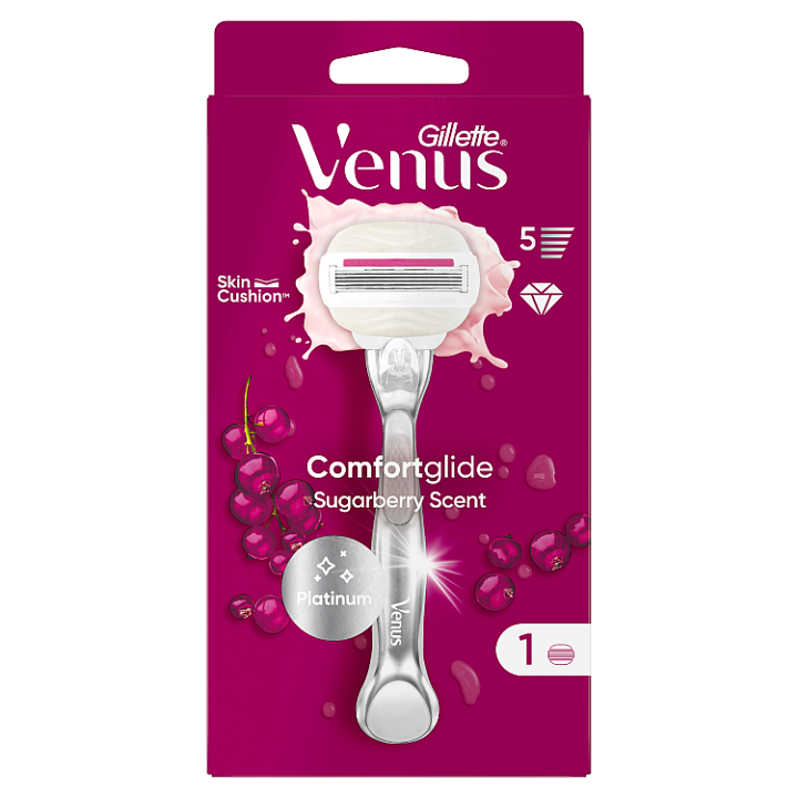 Venus Comfortglide Sugarberry Plus Olay Holicí Strojek- 1 Holicí Hlavice
