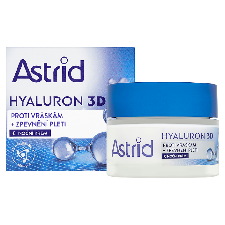 E-shop Astrid Hyaluron 3D noční krém proti vráskám + zpevnění pleti 50ml