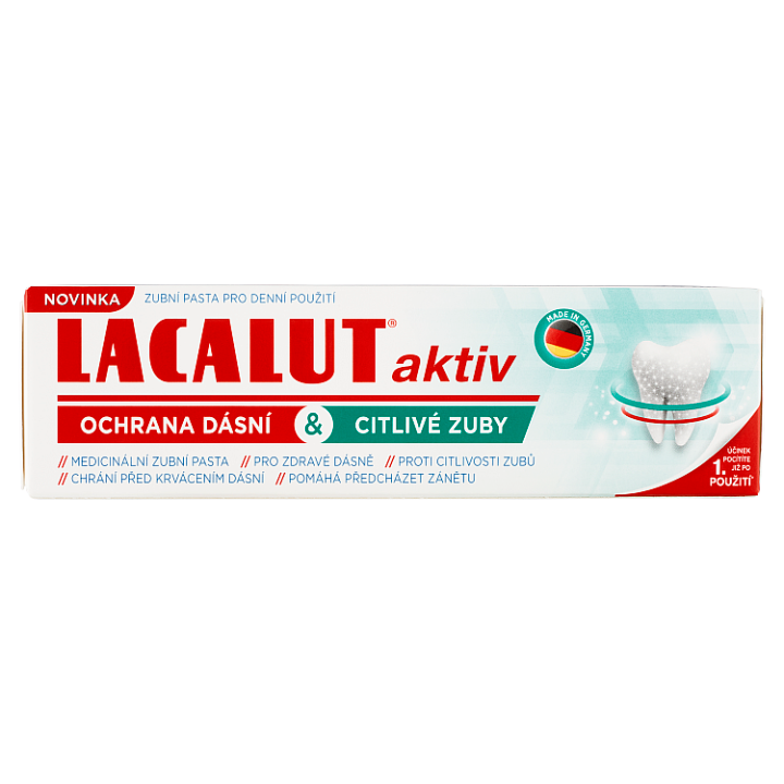 E-shop Lacalut Aktiv ochrana dásní & citlivé zuby zubní pasta 75ml